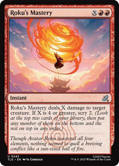 Roku's Mastery (Avatar: The Last Airbender: Eternal-Legal) Light Play