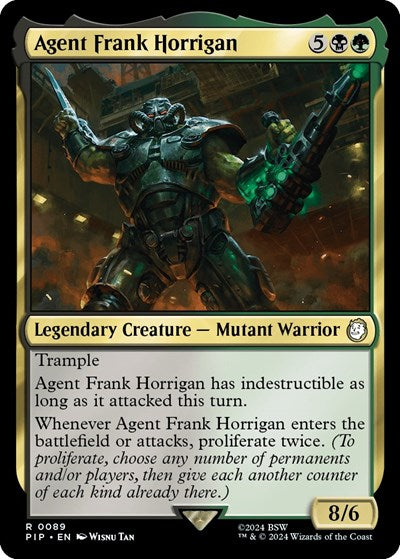 Agent Frank Horrigan (Universes Beyond: Fallout) Damaged / Poor