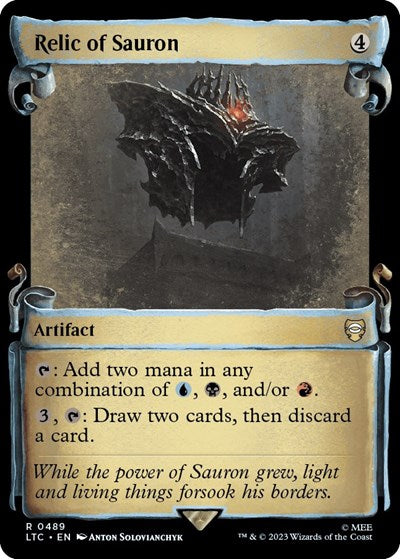 Relic of Sauron (Showcase Scrolls) (Commander: The Lord of the Rings: Tales of Middle-earth) Near Mint Foil