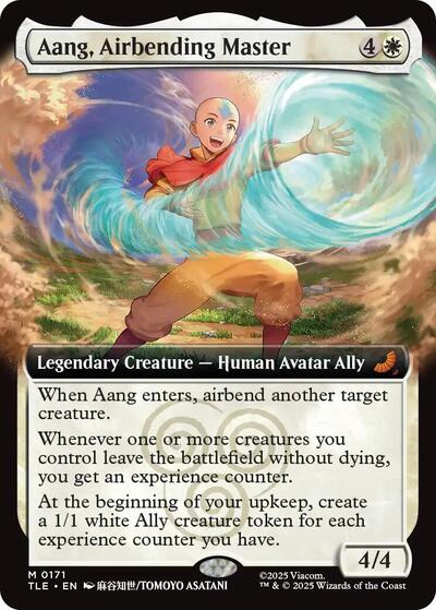 Aang, Airbending Master (Extended Art) (Avatar: The Last Airbender: Eternal-Legal) Near Mint
