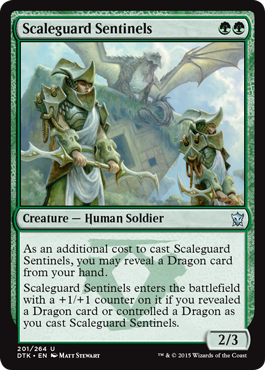 Scaleguard Sentinels (Dragons of Tarkir) Light Play