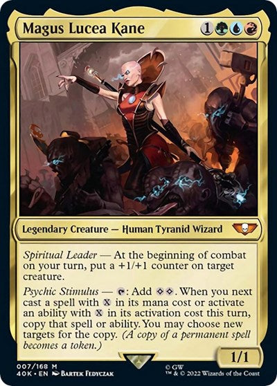 Magus Lucea Kane (Surge Foil) (Universes Beyond: Warhammer 40K) Light Play Foil