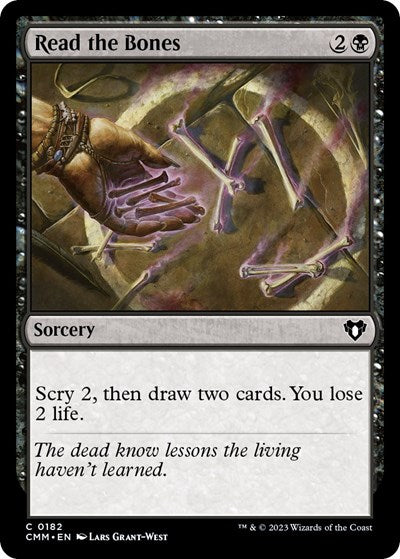 Read the Bones (Commander Masters) Medium Play