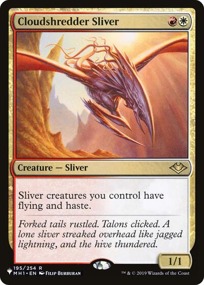 Cloudshredder Sliver (MH1) (The List) Near Mint