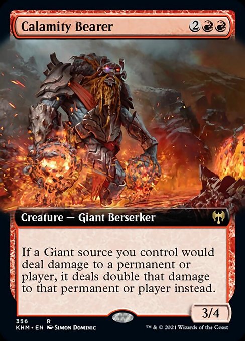 Calamity Bearer (Extended Art) (Kaldheim) Light Play Foil