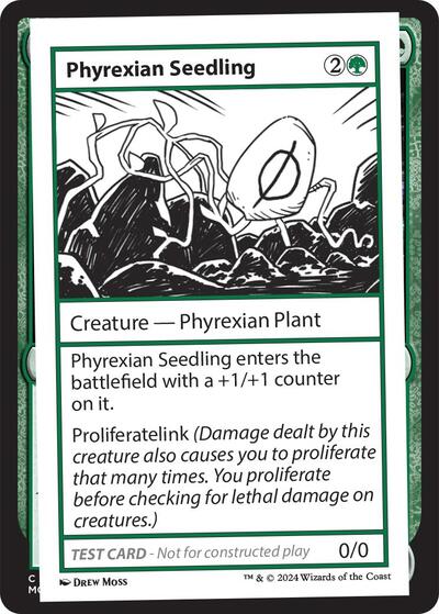 Phyrexian Seedling (Mystery Booster 2 Playtest Cards) Light Play