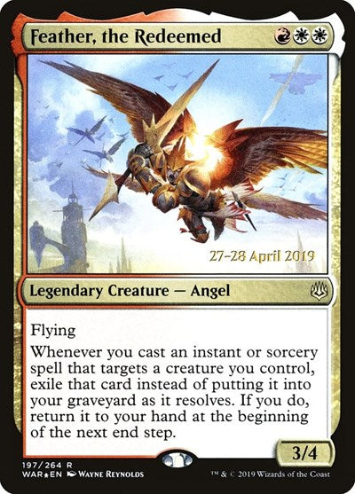 Feather, the Redeemed (Promos: Prerelease Cards) Light Play Foil