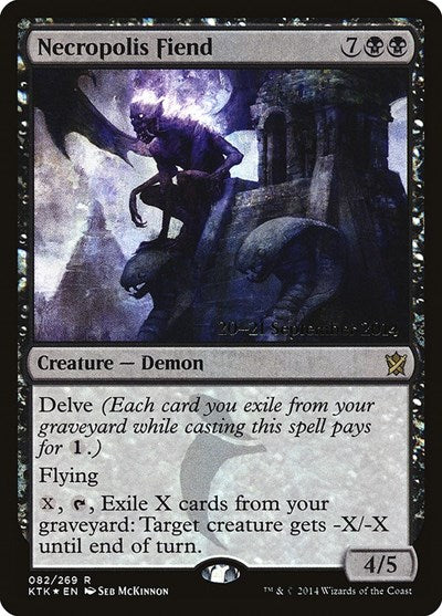 Necropolis Fiend (Promos: Prerelease Cards) Medium Play Foil