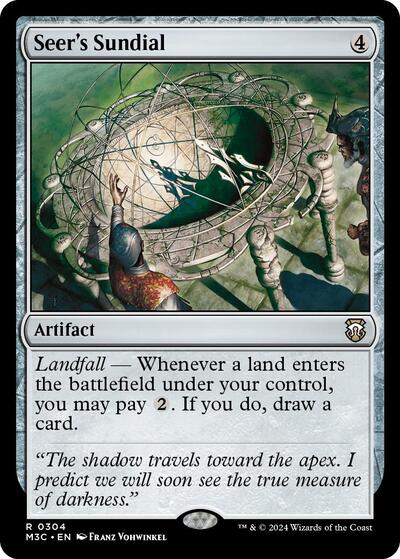 Seer's Sundial (Ripple Foil) (Commander: Modern Horizons 3) Light Play Foil
