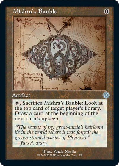 Mishra's Bauble (Schematic) (The Brothers' War: Retro Frame Artifacts) Light Play Foil