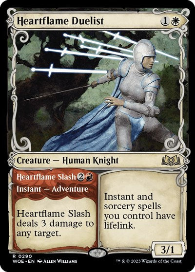 Heartflame Duelist (Showcase) (Wilds of Eldraine) Light Play Foil