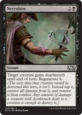 Necrobite (Magic 2015 Core Set) Light Play Foil