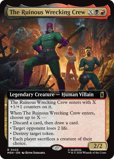The Ruinous Wrecking Crew (Extended Art) (Marvel Super Heroes) Near Mint Foil