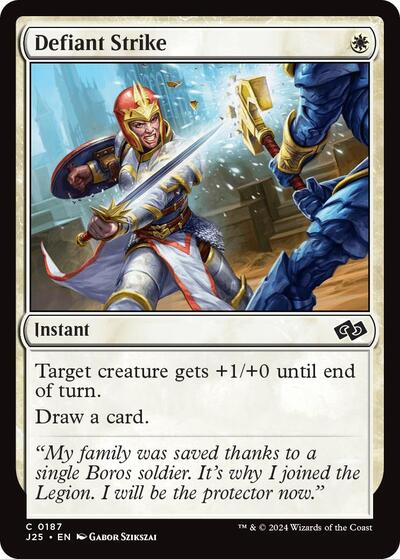 Defiant Strike (Foundations Jumpstart) Light Play