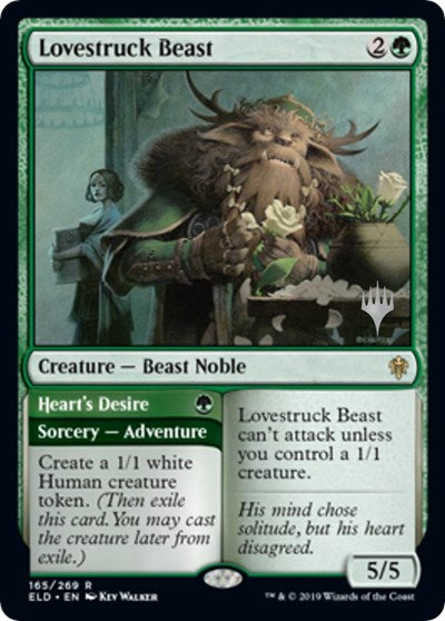 Lovestruck Beast (Promo Pack: Throne of Eldraine) Light Play Foil
