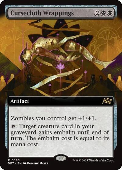 Cursecloth Wrappings (Extended Art) (Aetherdrift) Light Play