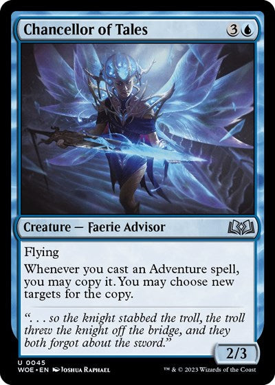 Chancellor of Tales (Wilds of Eldraine) Light Play