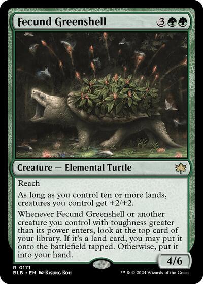 Fecund Greenshell (Bloomburrow) Medium Play