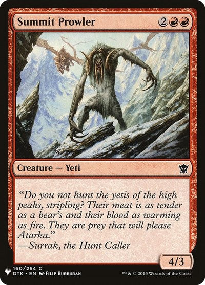 Summit Prowler (Mystery Booster) Medium Play