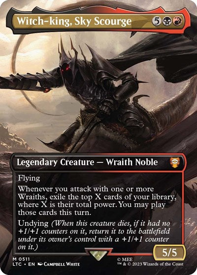 Witch-king, Sky Scourge (Borderless) (Commander: The Lord of the Rings: Tales of Middle-earth) Near Mint