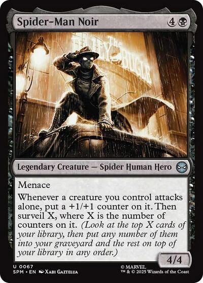 Spider-Man Noir (Marvel's Spider-Man) Light Play Foil