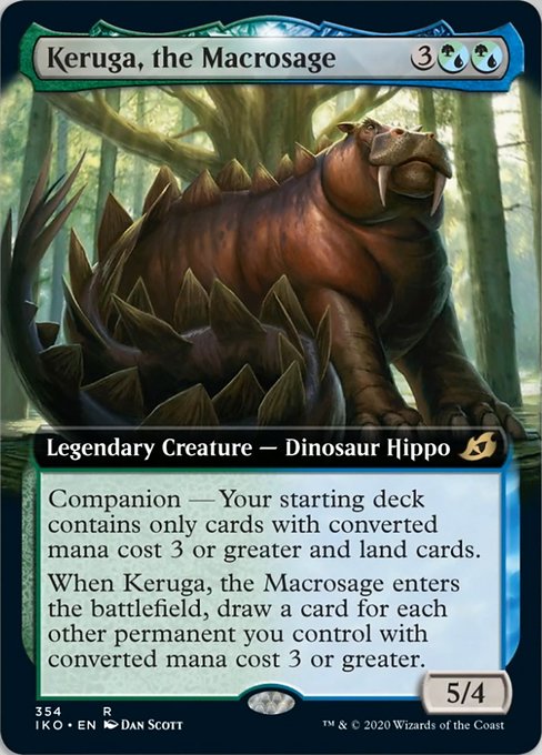 Keruga The Macrosage (Extended Art) (Ikoria: Lair of Behemoths) Light Play Foil