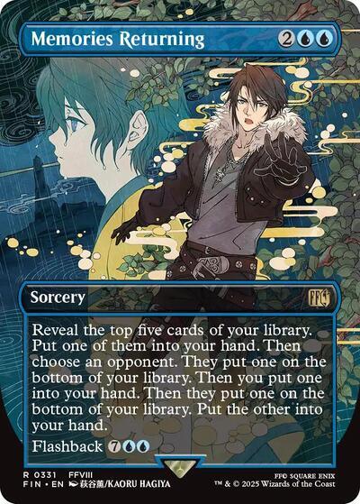 Memories Returning (Borderless) (Universes Beyond: FINAL FANTASY) Light Play Foil