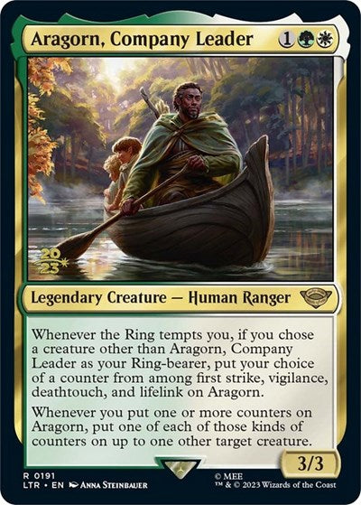 Aragorn, Company Leader (Promos: Prerelease Cards) Light Play Foil