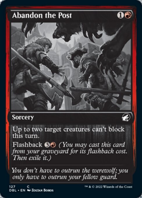 Abandon the Post (Innistrad: Double Feature) Light Play