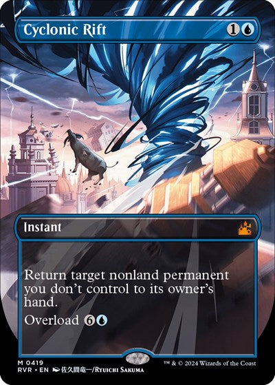 Cyclonic Rift (Anime Borderless) (Ravnica Remastered) Near Mint Foil