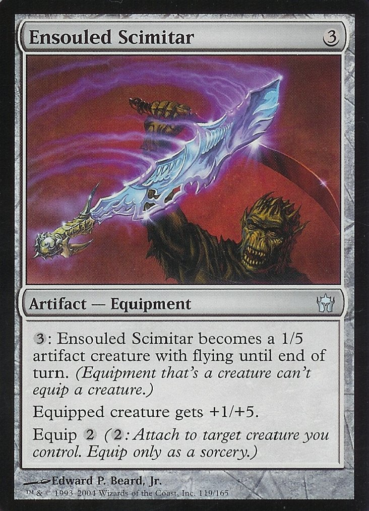 Ensouled Scimitar (Fifth Dawn) Light Play Foil