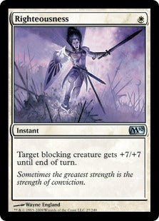 Righteousness (Magic 2010 Core Set) Medium Play