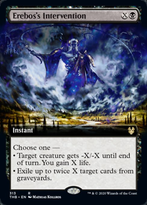 Erebos's Intervention (Extended Art) (Theros Beyond Death) Light Play Foil