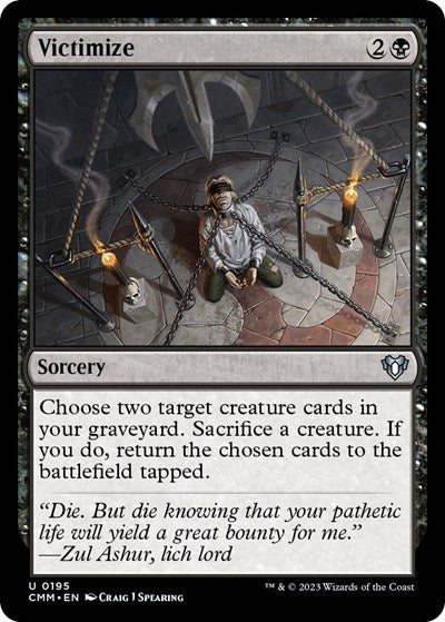 Victimize (Commander Masters) Light Play