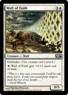 Wall of Faith (Magic 2010 Core Set) Medium Play