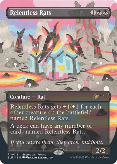 Relentless Rats (0011) (Secret Lair Showdown) Light Play Foil