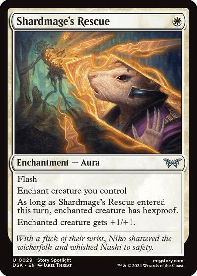 Shardmage's Rescue (Duskmourn: House of Horror) Light Play Foil