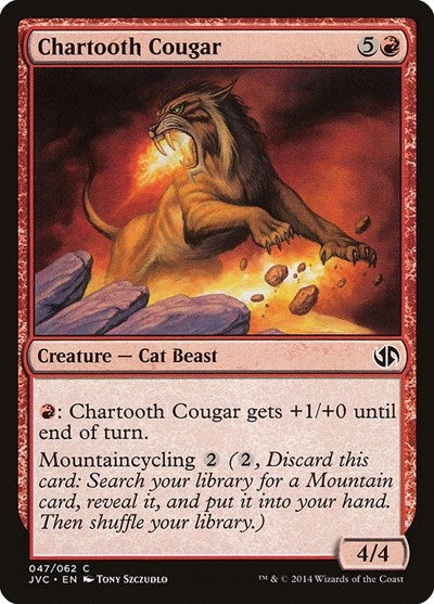 Chartooth Cougar (Duel Decks: Anthology) Light Play