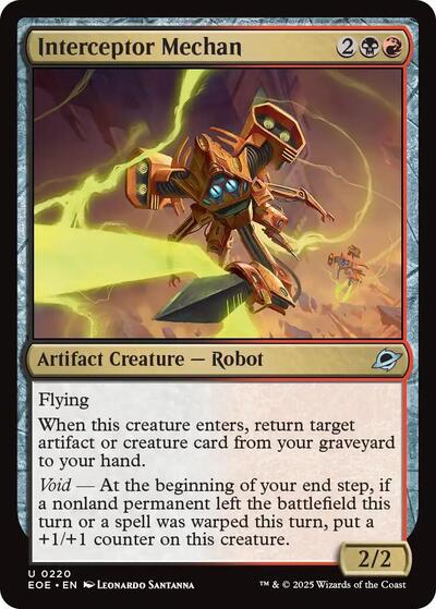 Interceptor Mechan (Edge of Eternities) Near Mint Foil