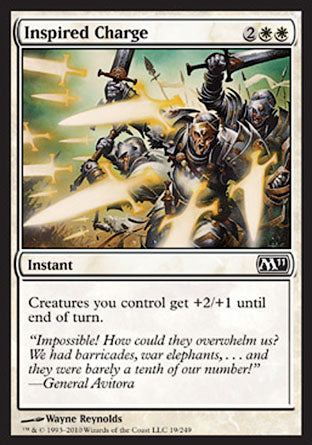 Inspired Charge (Magic 2011 Core Set) Light Play