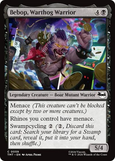 Bebop, Warthog Warrior (Teenage Mutant Ninja Turtles) Medium Play Foil