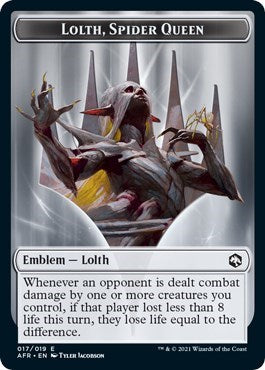 Emblem - Lolth, Spider Queen (Promo Pack: Adventures in the Forgotten Realms) Near Mint