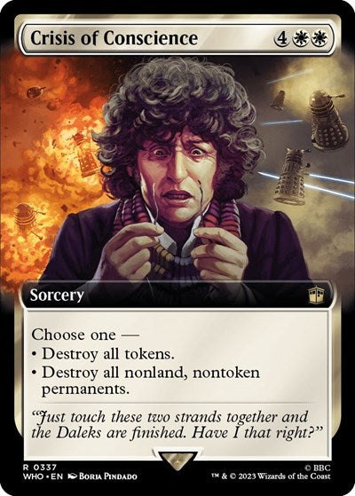 Crisis of Conscience (Extended Art) (Universes Beyond: Doctor Who) Near Mint Foil