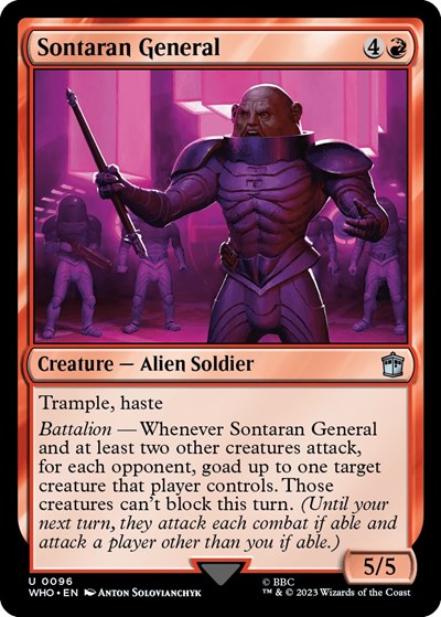 Sontaran General (Universes Beyond: Doctor Who) Near Mint Foil