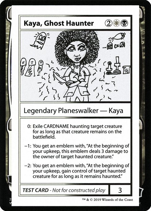 Kaya Ghost Haunter (No PW Symbol) (Mystery Booster Test Print 2021) Damaged / Poor