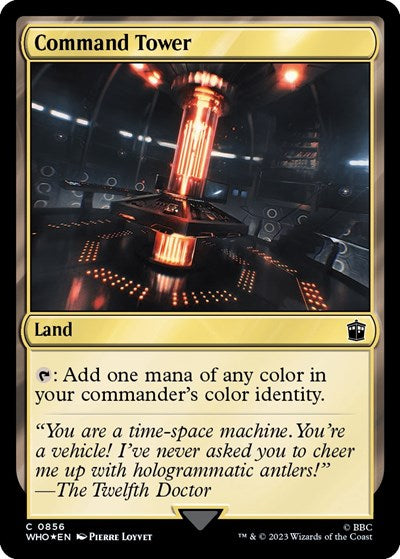 Command Tower (0856) (Surge Foil) (Universes Beyond: Doctor Who) Light Play Foil