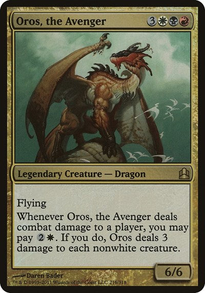 Oros, the Avenger (Commander) (Oversize Cards) Near Mint Foil