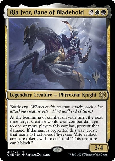 Ria Ivor, Bane of Bladehold (Promo Pack: Phyrexia: All Will Be One) Light Play Foil