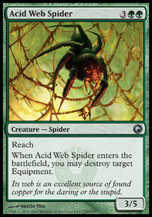 Acid Web Spider (Scars of Mirrodin) Medium Play Foil