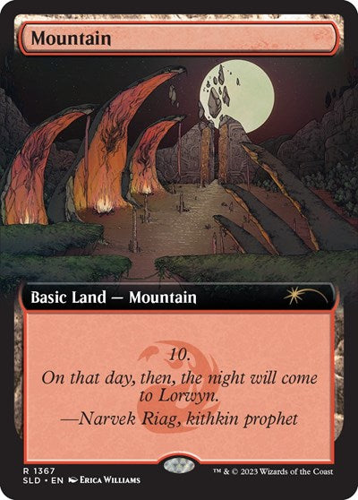 Mountain (1367) (Secret Lair) Near Mint Foil